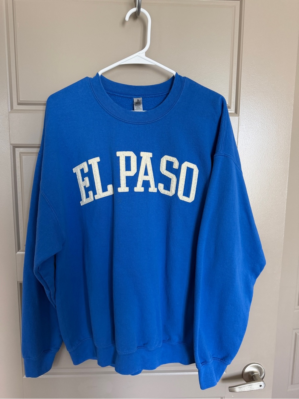 Blue 'EL PASO' Crewneck Sweatshirt